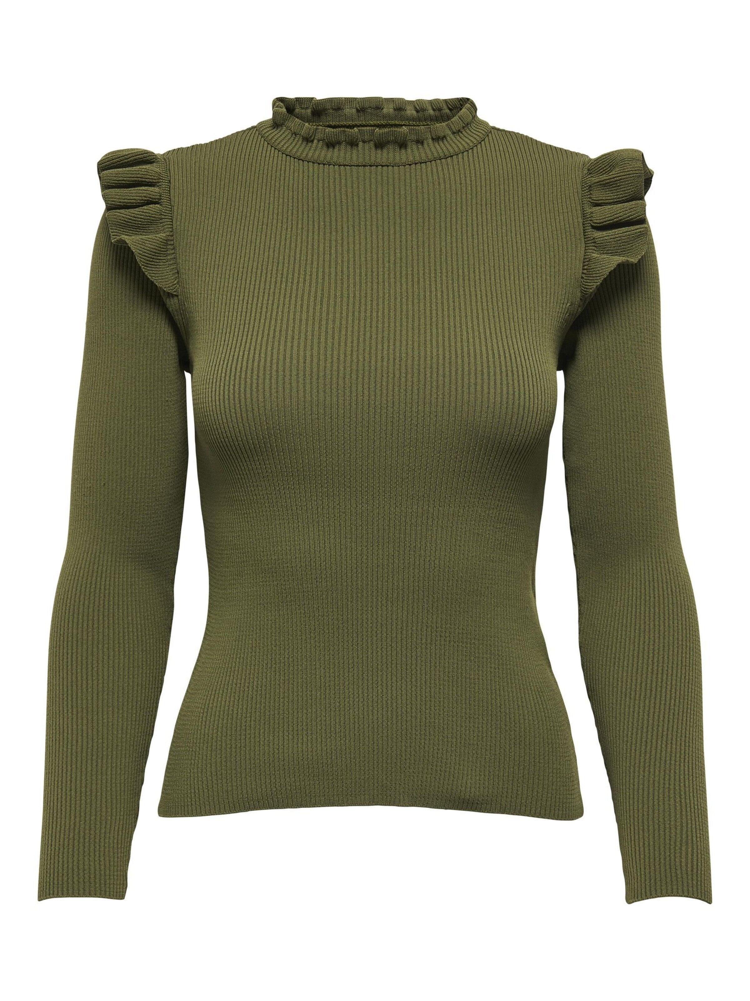 ONLY Pullover 'ONLSia Sally' in XS in oliv, Produktansicht