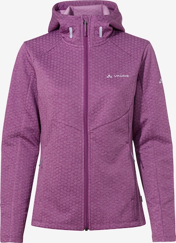 VAUDE Sportsweatjacke 'Skomer' in Lila: Vorderseite