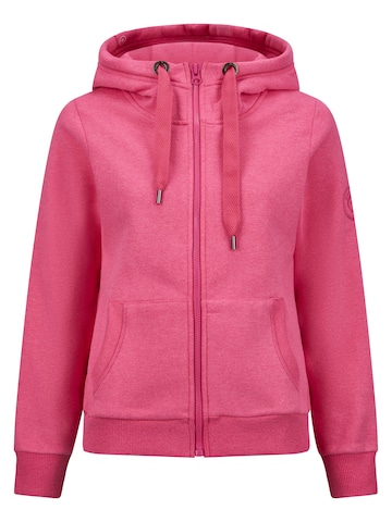 salzhaut Sweatvest in Roze: voorkant