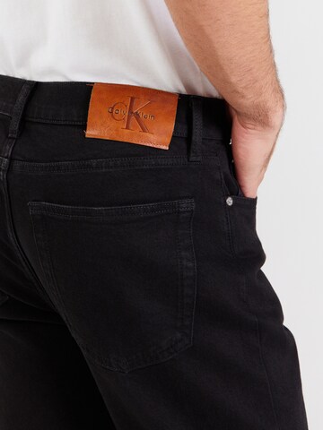 Calvin Klein Jeans Tapered Farkut 'CLASSIC' värissä musta