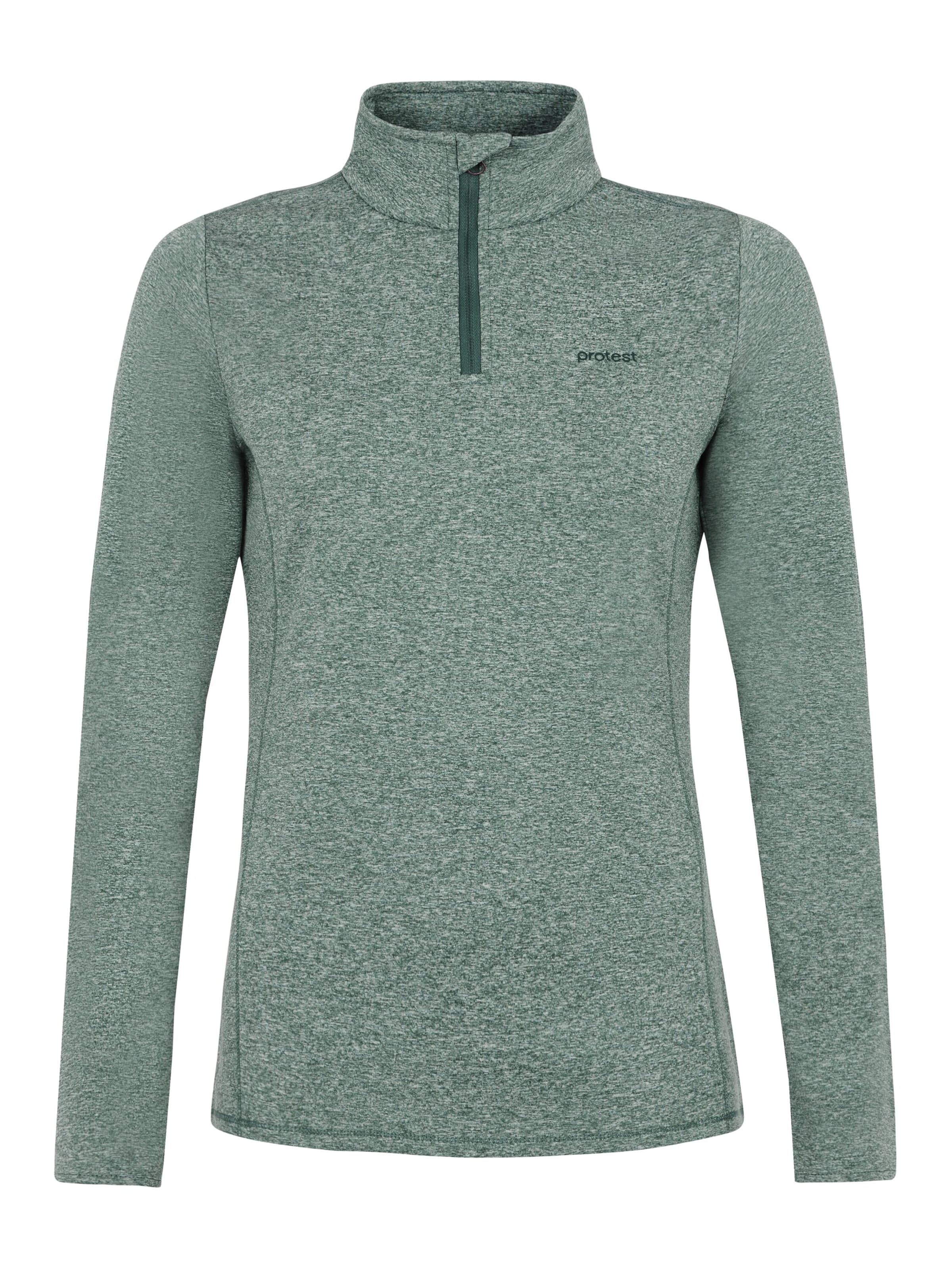 PROTEST Sportief sweatshirt 'REFABRIZM' in Groen: voorkant