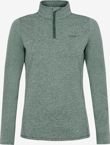 PROTEST Sports sweatshirt 'REFABRIZM' in Green: front