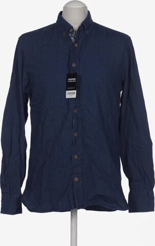 bugatti Button Up Shirt in M in Blue: front