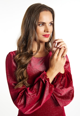 Robe de cocktail faina en rouge