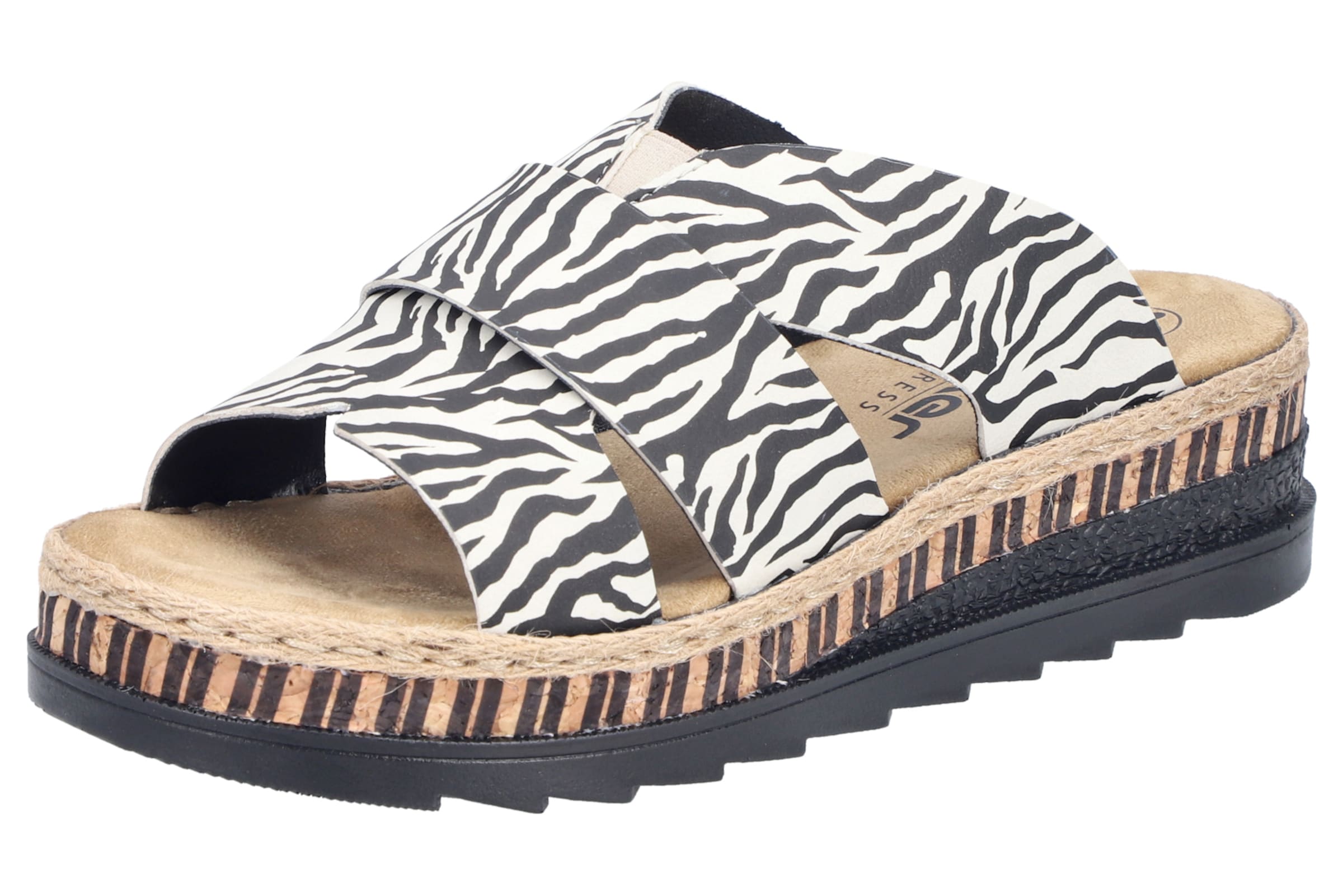 Mule Rieker en noir : devant