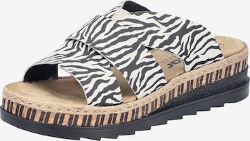 Mule Rieker en noir : devant