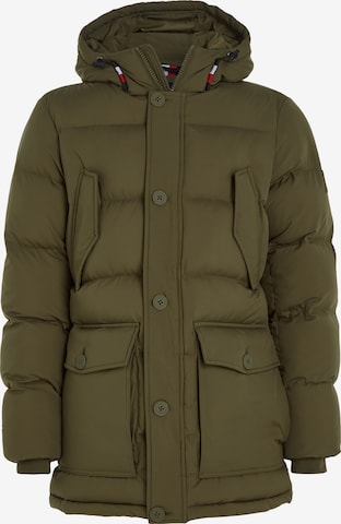 TOMMY HILFIGER Winter Parka in Green: front