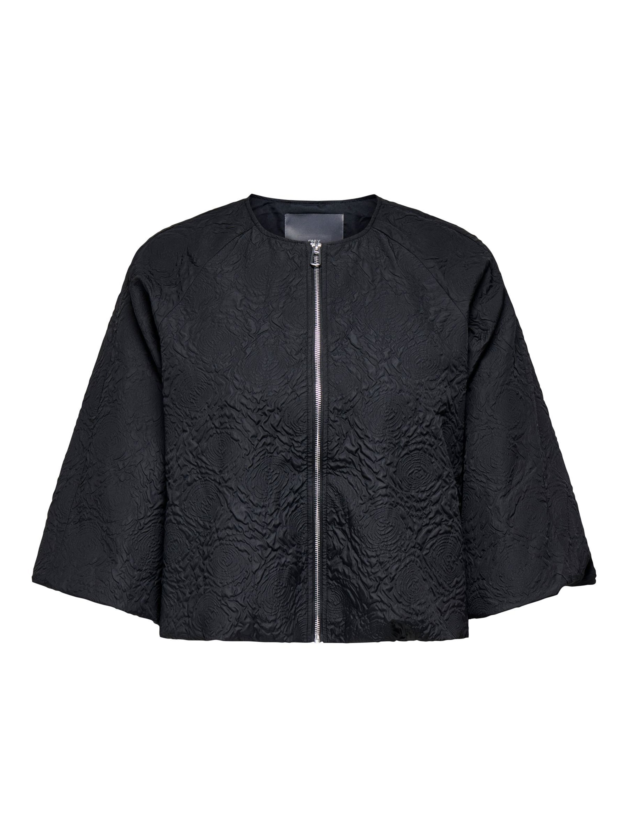 ONLY Carmakoma - Chaqueta de entretiempo en negro: frente