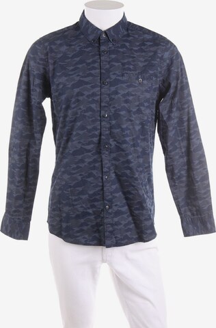 TOM TAILOR Button Up Shirt in M in Blue: front