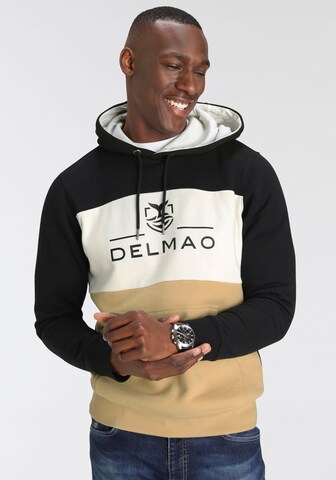 DELMAO Sweatshirt in Schwarz: Vorderseite