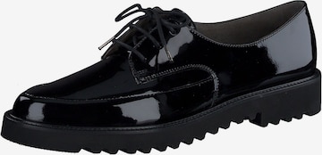 Paul Green Lace-Up Shoes in Black: front