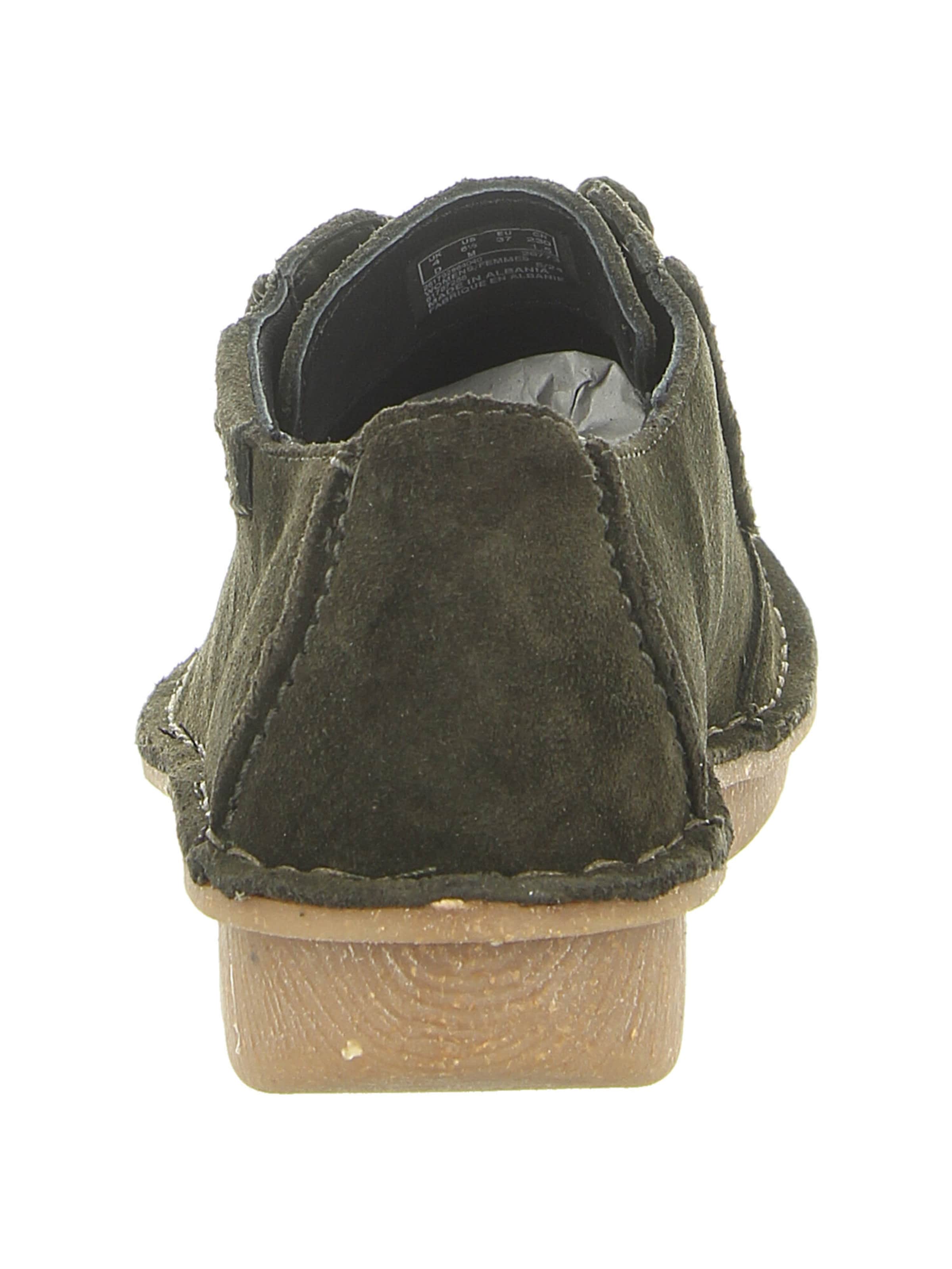 CLARKS Schnürschuh in Grün