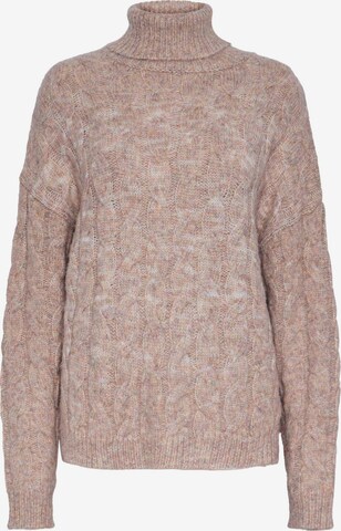 PIECES Pullover 'SILLE' in Beige: predná strana