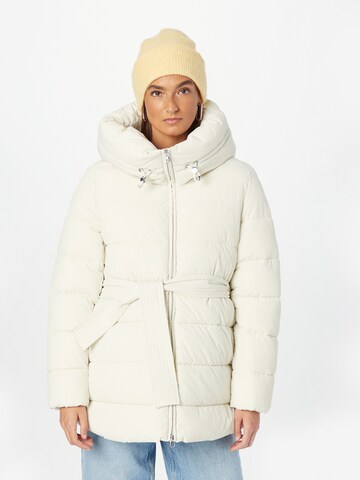 UNITED COLORS OF BENETTON Winter Jacket in White: front