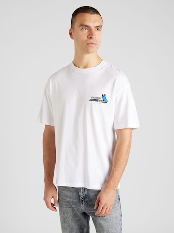 JACK & JONES T-Shirt 'CYBERSPACE' in Weiß