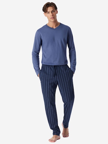 SCHIESSER Pyjamahose ' Mix Relax ' in Blau