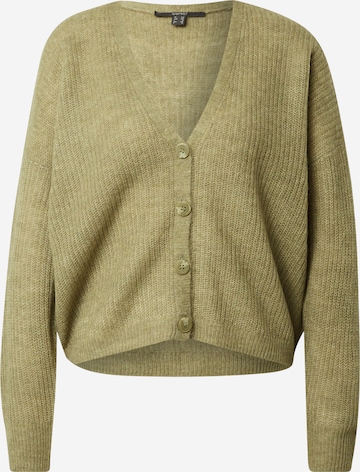 Esprit Collection Knit Cardigan in Green: front