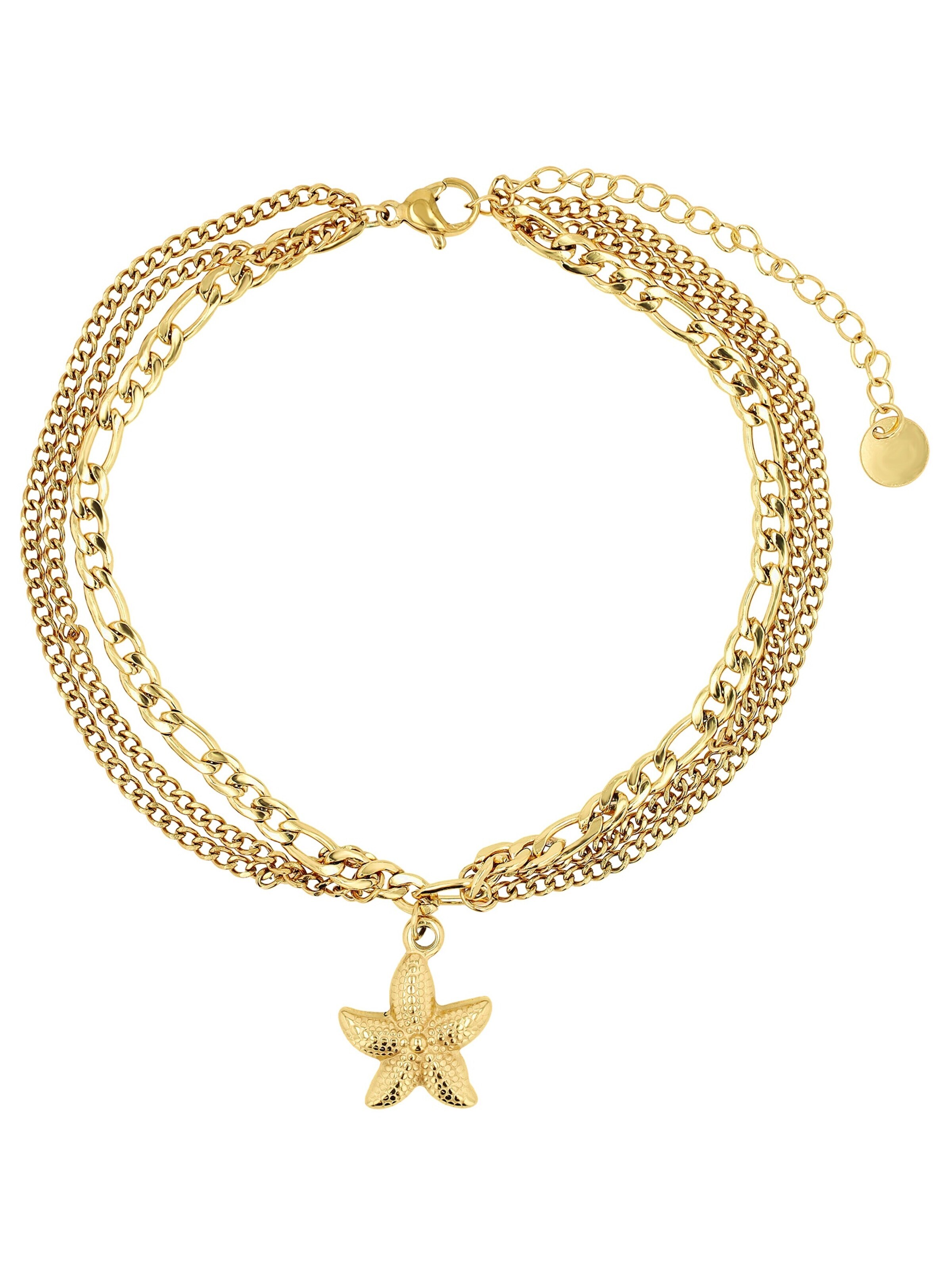Akzent Fußschmuck 'Dyre, langlebig'‌‌‌‌‌‌‌‌ in Gold: Vorderseite