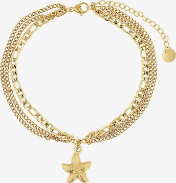 Akzent Fußschmuck 'Dyre, langlebig' in Gold: Vorderseite