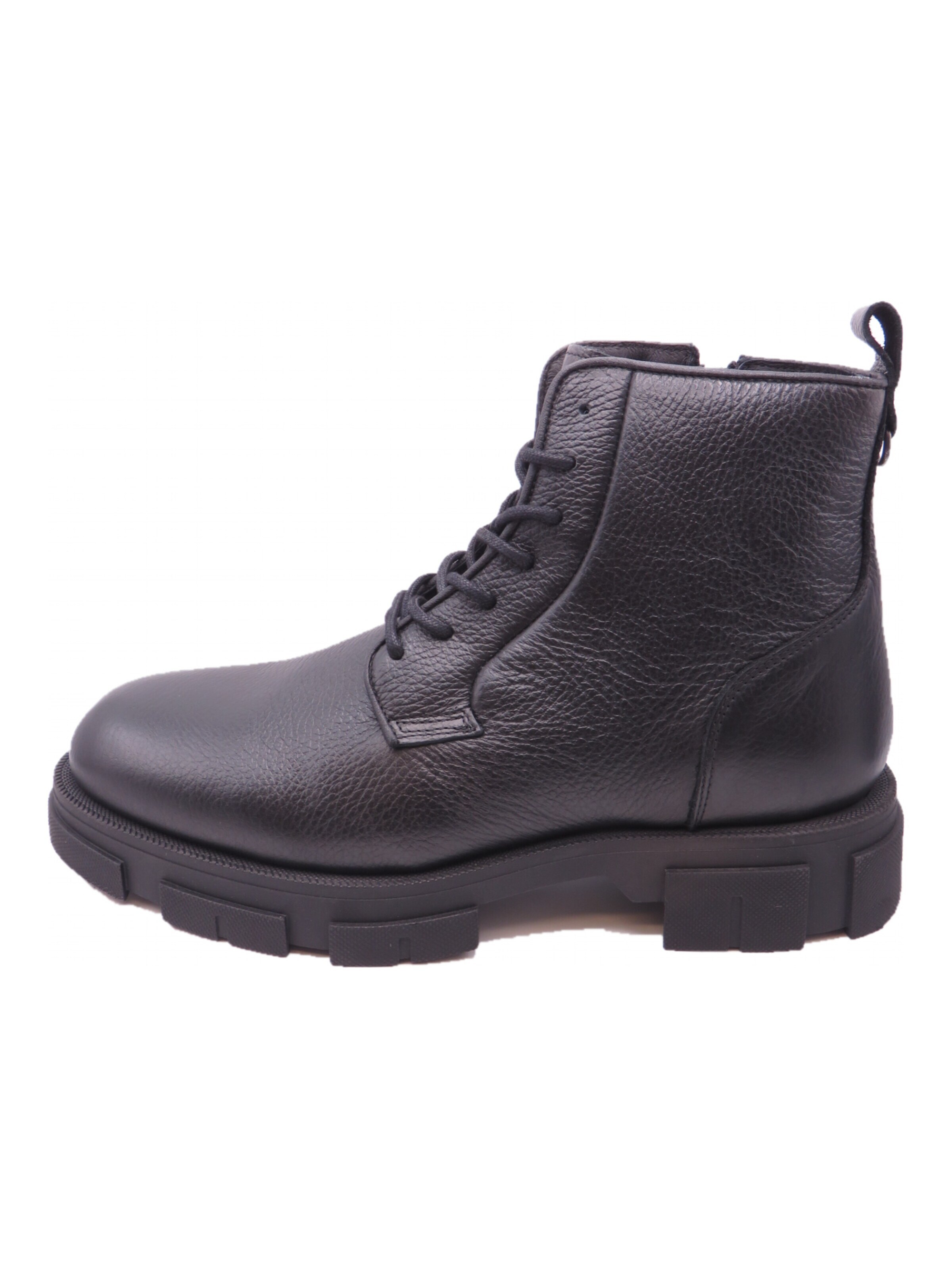 Boots stringati 'Linea Pelle Casual' di BIGOTTI in nero: frontale