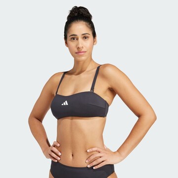 ADIDAS SPORTSWEAR Bustier Bikinitop 'Iconisea' in Zwart: voorkant