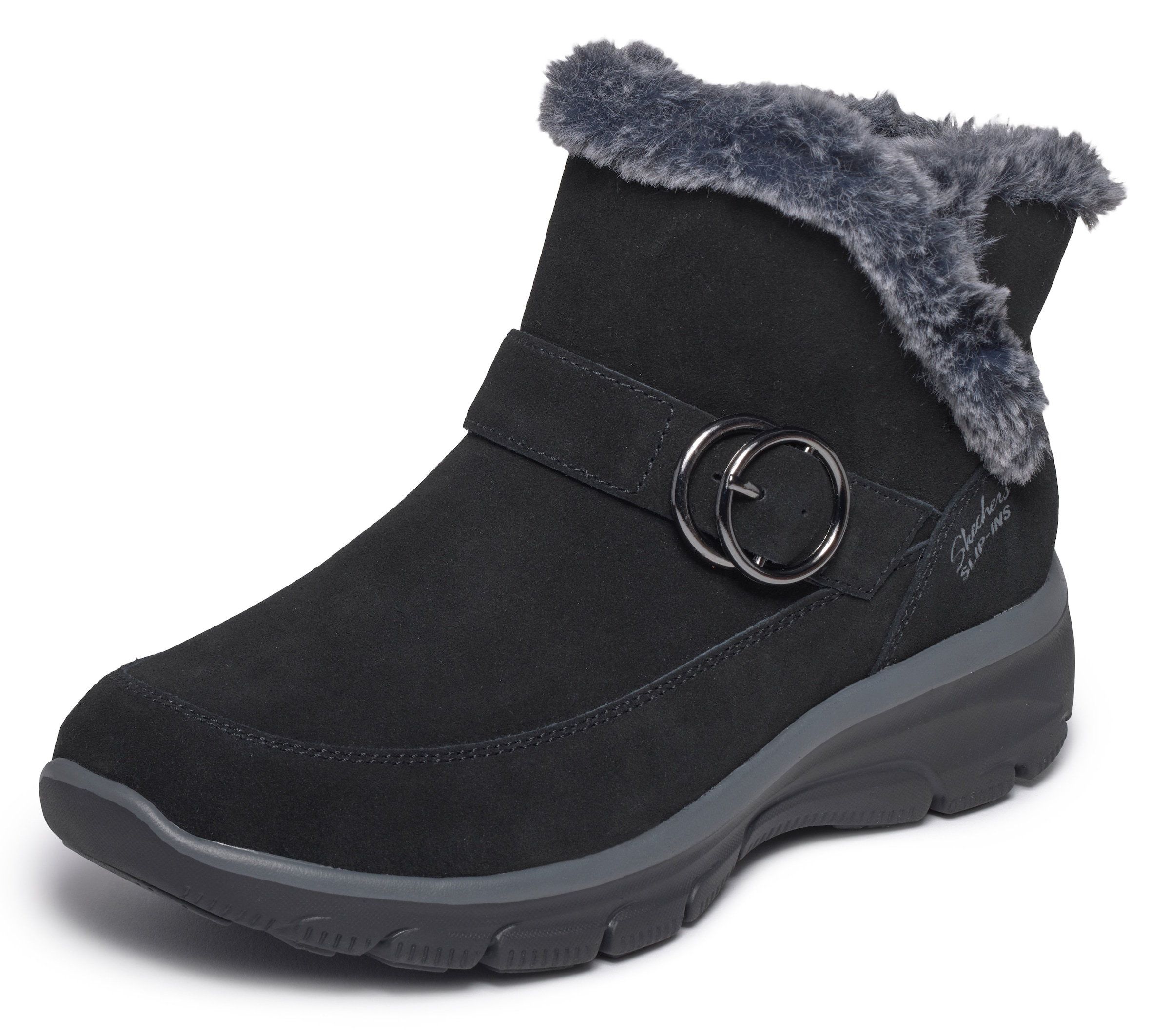 SKECHERS Ankle Boots in Black: front