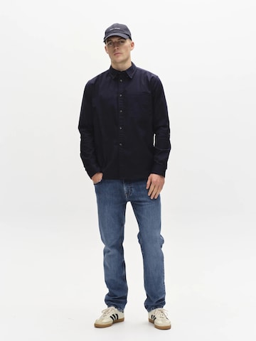 GABBA Regular Fit Skjorte 'Bent Reg Ox' i blå