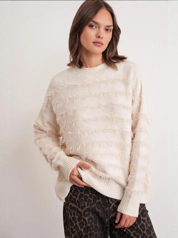 Pullover di MixRay in beige: frontale