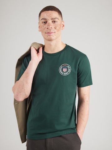 T-Shirt GANT en vert : devant