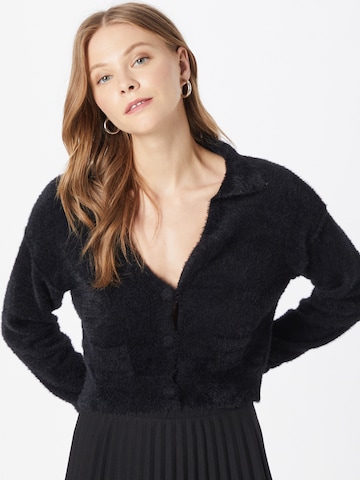 Cotton On Knit Cardigan in Black: front