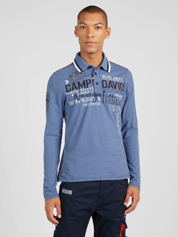 CAMP DAVID Shirt 'Alaska Ice Tour' in Blue: front