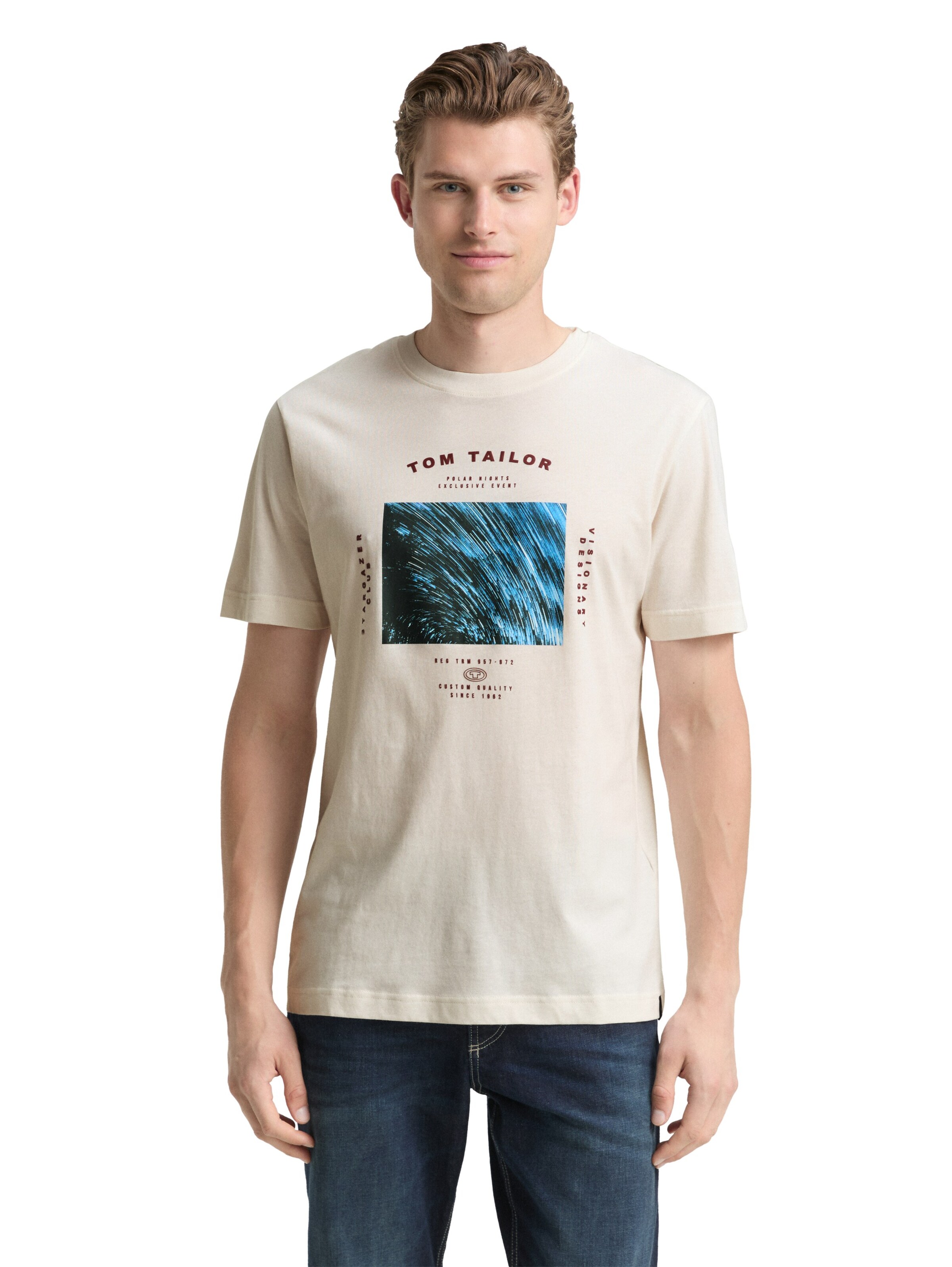 TOM TAILOR Shirt in White: front