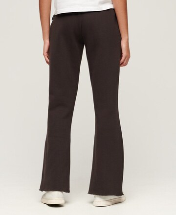 Wide Leg Pantalon Superdry en marron