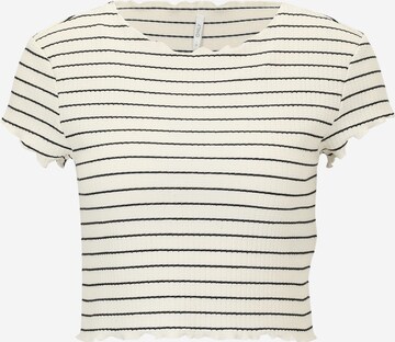 Only Petite - Camiseta 'ANITS' en blanco: frente