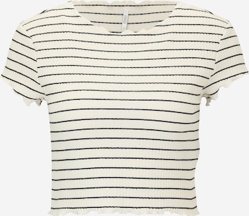 T-shirt 'ANITS' Only Petite en blanc : devant