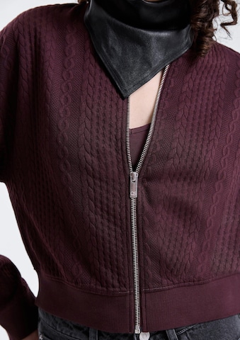 QS Sweatjacke in Lila