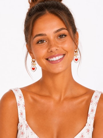 Boucles d'oreilles 'CORAZON' Cala Rose en or