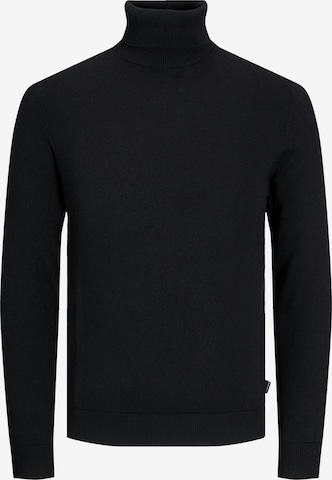 JACK & JONES Sweater 'Emil Knit' in Black: front