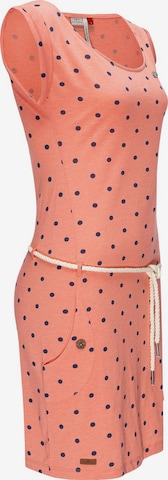 Ragwear Summer Dress 'TAG DOTS' in Orange