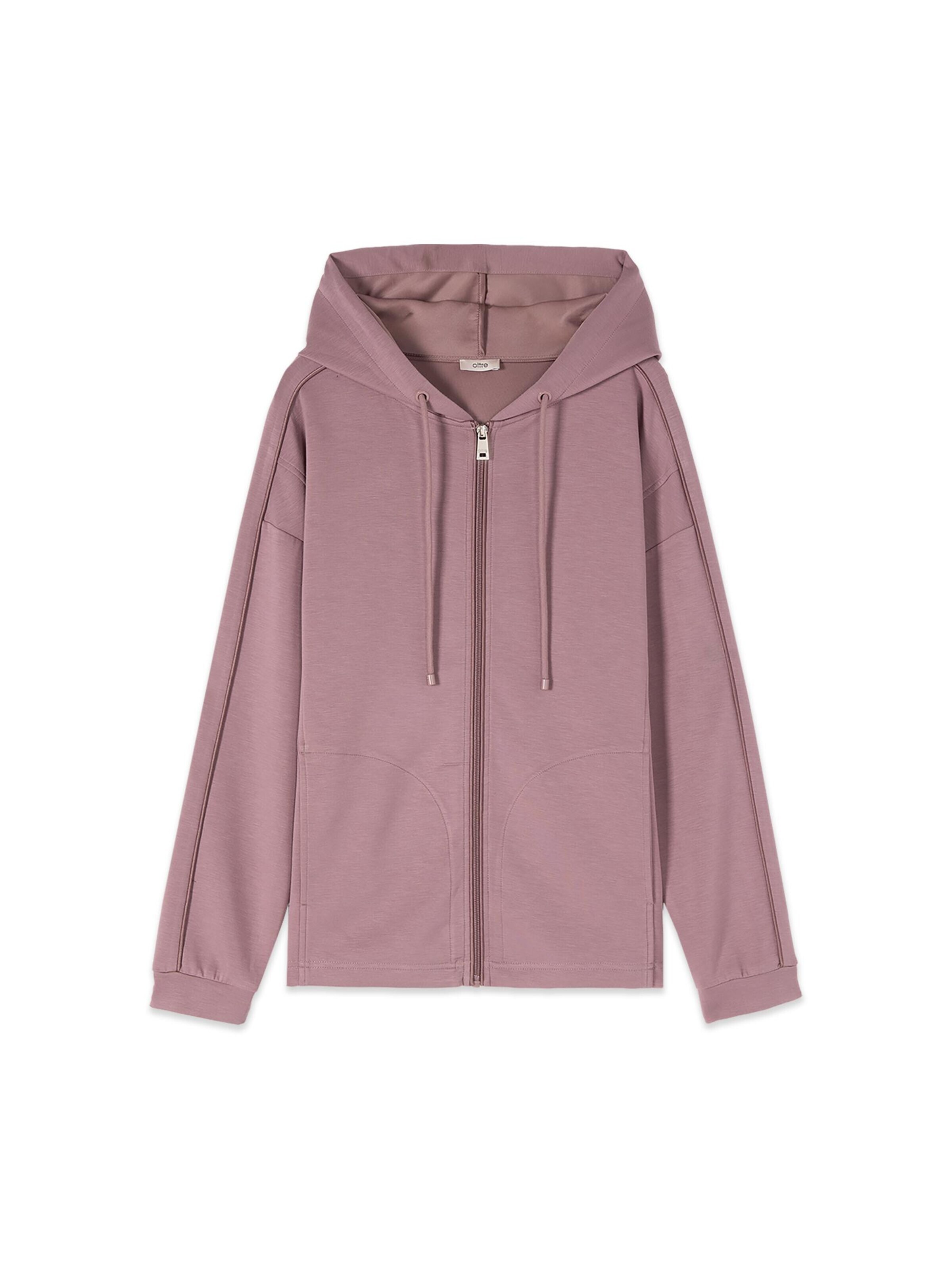 oltre - Sudadera con cremallera en rosa: frente