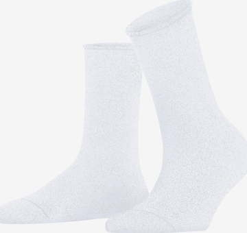 FALKE Socken 'Shiny' in Weiß: Vorderseite