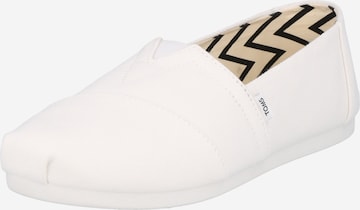 TOMS حذاء قماشي 'Alpargata' بـ أبيض: الأمام