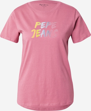 Pepe Jeans T-shirt i rosa: framsida