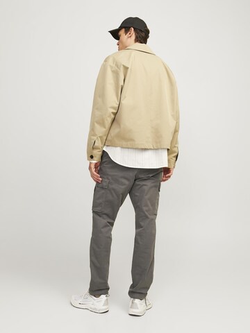 Effilé Pantalon cargo 'JPStace JJTucker' JACK & JONES en gris