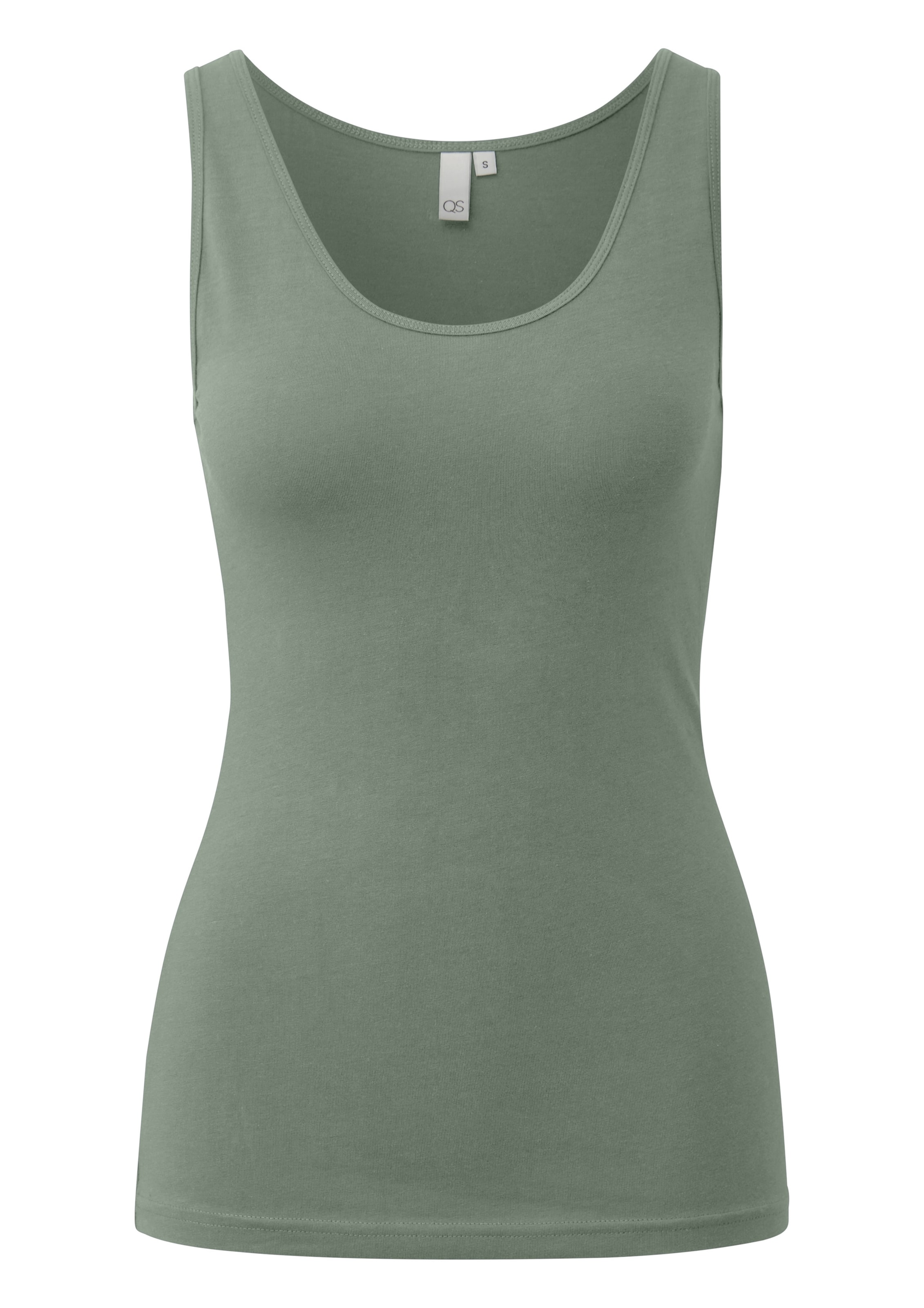 QS Top in Grün: Vorderseite