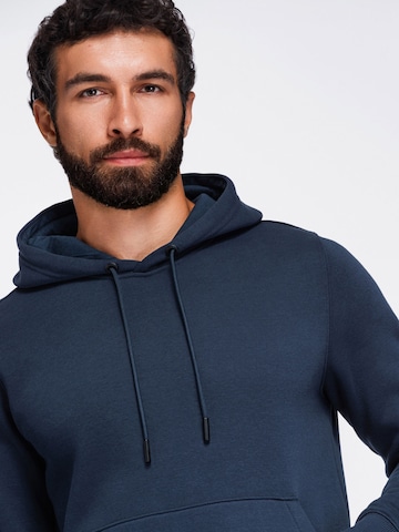 Sweat-shirt Ombre en bleu