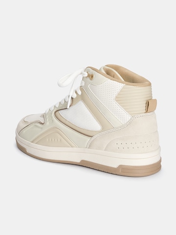 Pull&Bear High-Top Sneakers in Beige