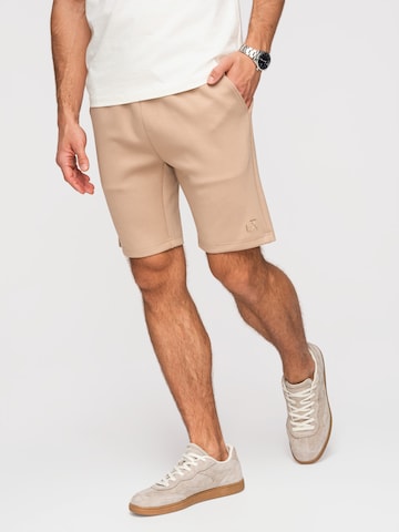 Ombre Regular Trousers in Beige