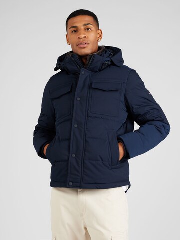 TOMMY HILFIGER Tussenjas in Blauw: voorkant