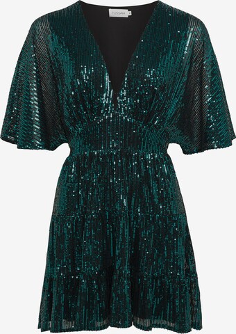 Robe de cocktail 'ISSY' Tussah en vert : devant